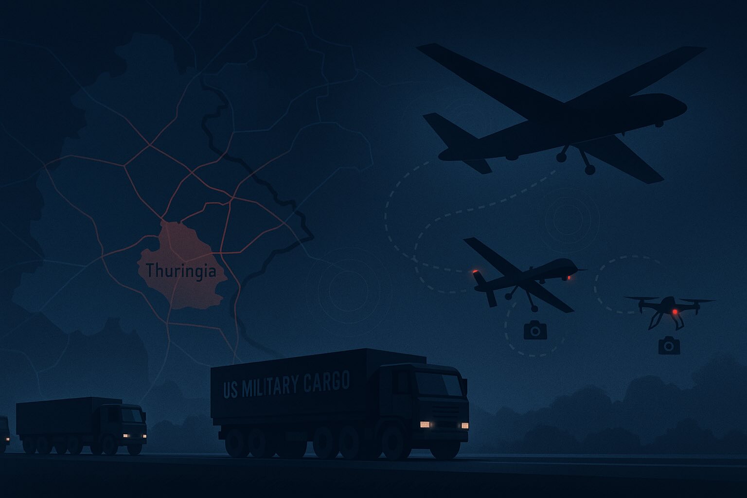 Reports claim Russian drones monitoring US military cargo routes in eastern Germany