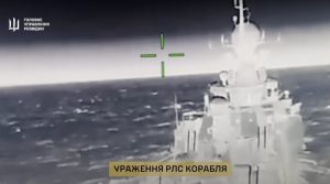 Ukraine says drones damaged Russian Kalibr carrier in the Azov Sea