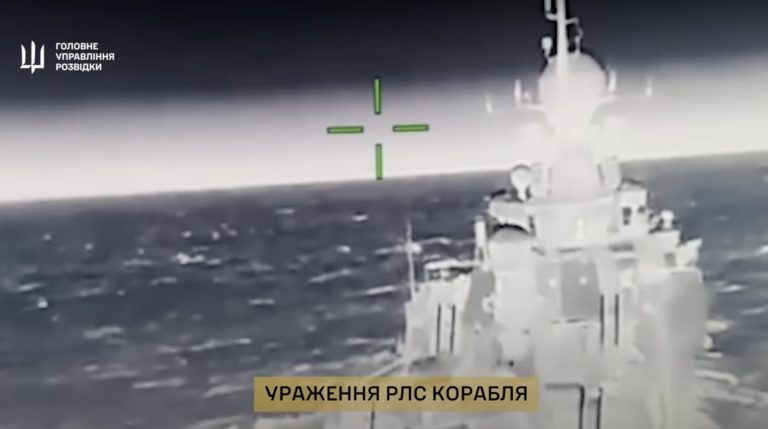 Ukraine says drones damaged Russian Kalibr carrier in the Azov Sea