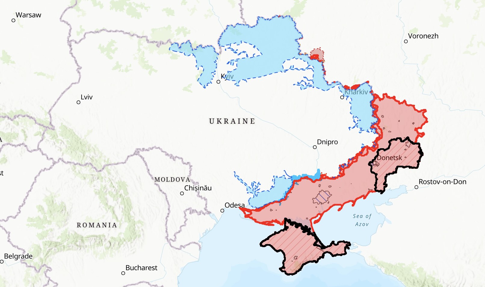 When numbers clash: why Ukraine war “advance rates” depend on the map