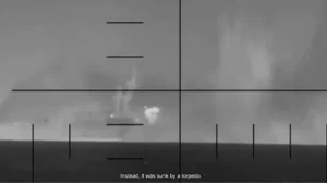 US Submarine Sinks Iranian Frigate Dena in Indian Ocean