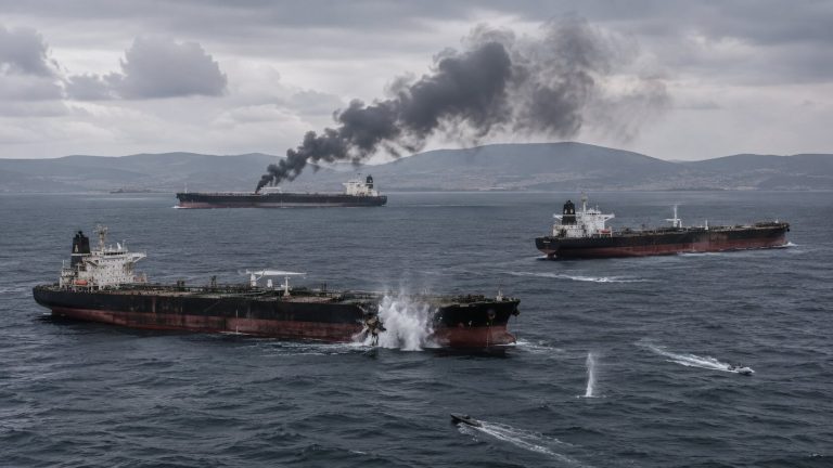Three Shadow Fleet Tankers Hit in Black Sea Drone Attacks