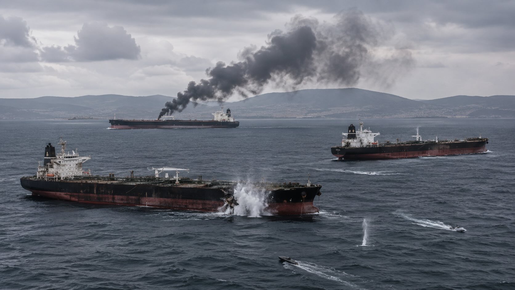 Three Shadow Fleet Tankers Hit in Black Sea Drone Attacks