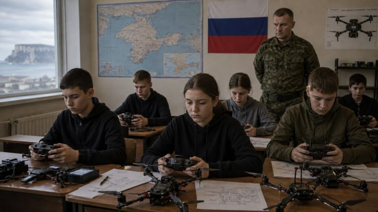 Russia’s drone training drive in Crimea raises legal risks over militarisation of children